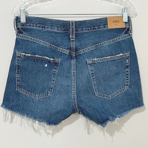 Edwin Cai Denim Jean Cut-Off Shorts in Maui 3" Inseam - Picture 3 of 8
